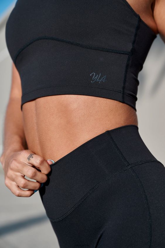 YoungLA gym - sujetador deportivo de nivel w309 Dalia Negra ropa mujer YoungLA N8PZ1003