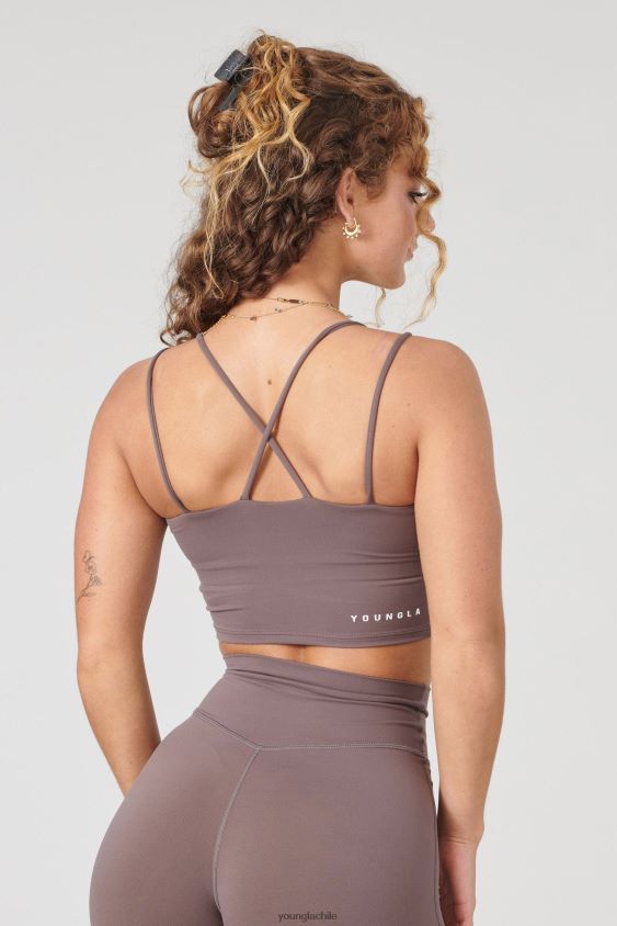 YoungLA gym - sujetador deportivo progreso w310 verde salvia ropa mujer YoungLA N8PZ1015